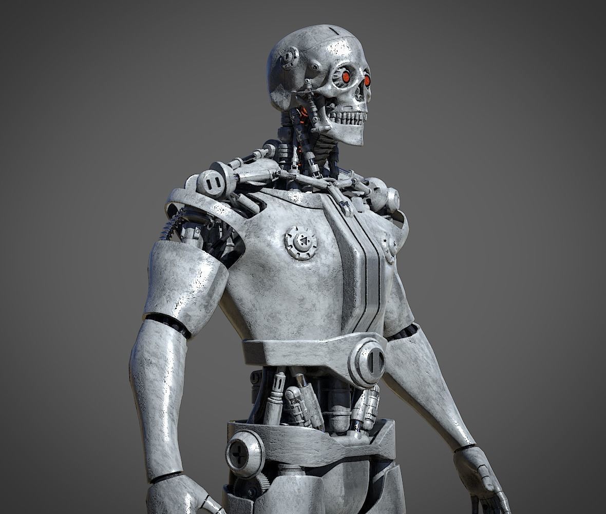 Metal Skull 3D model_2