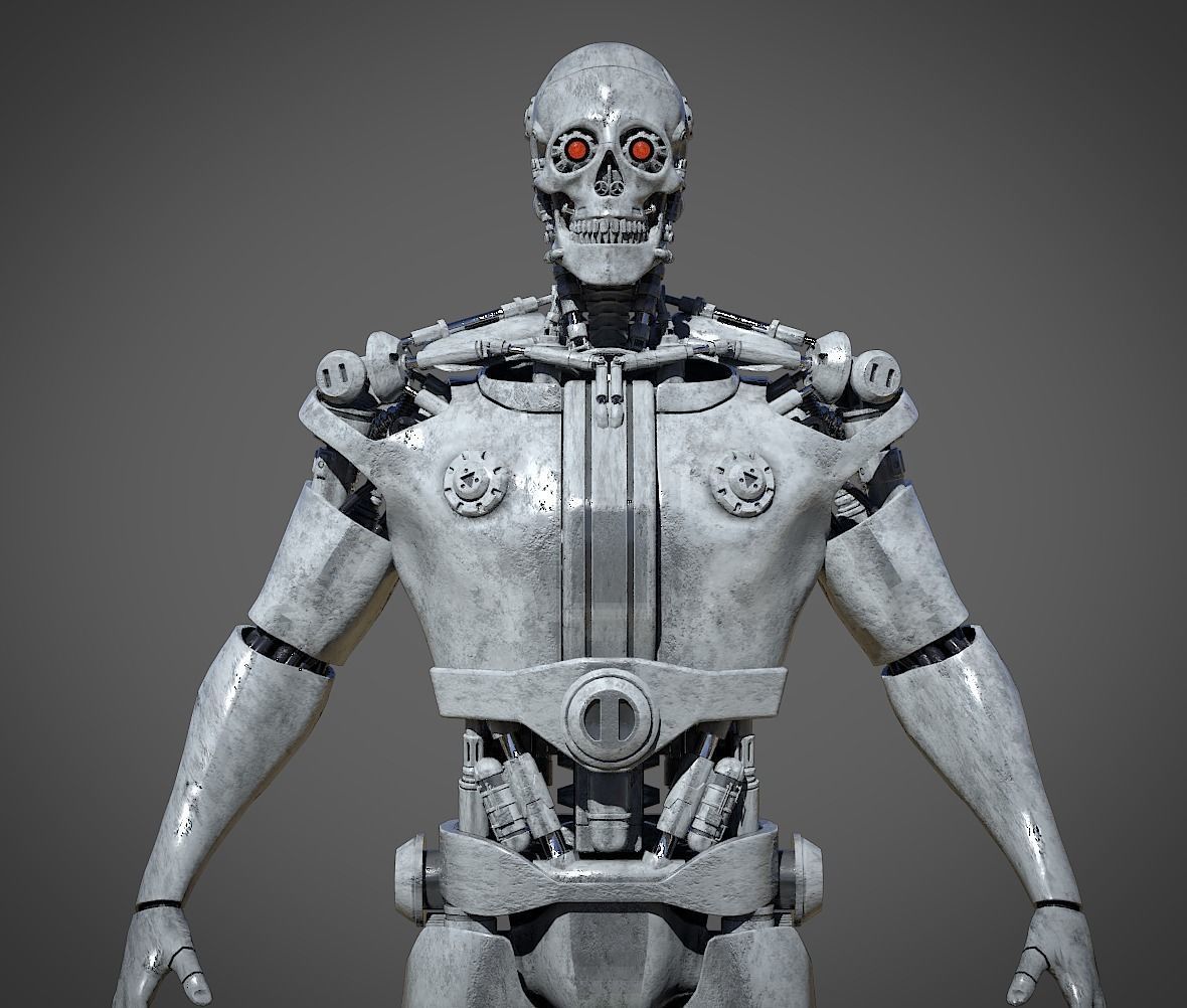 Metal Skull 3D model_1