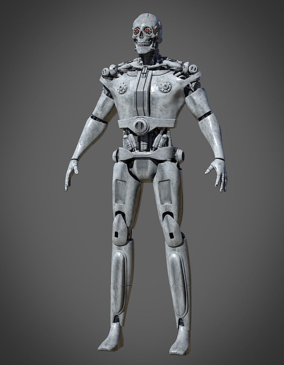 Metal Skull 3D model_5