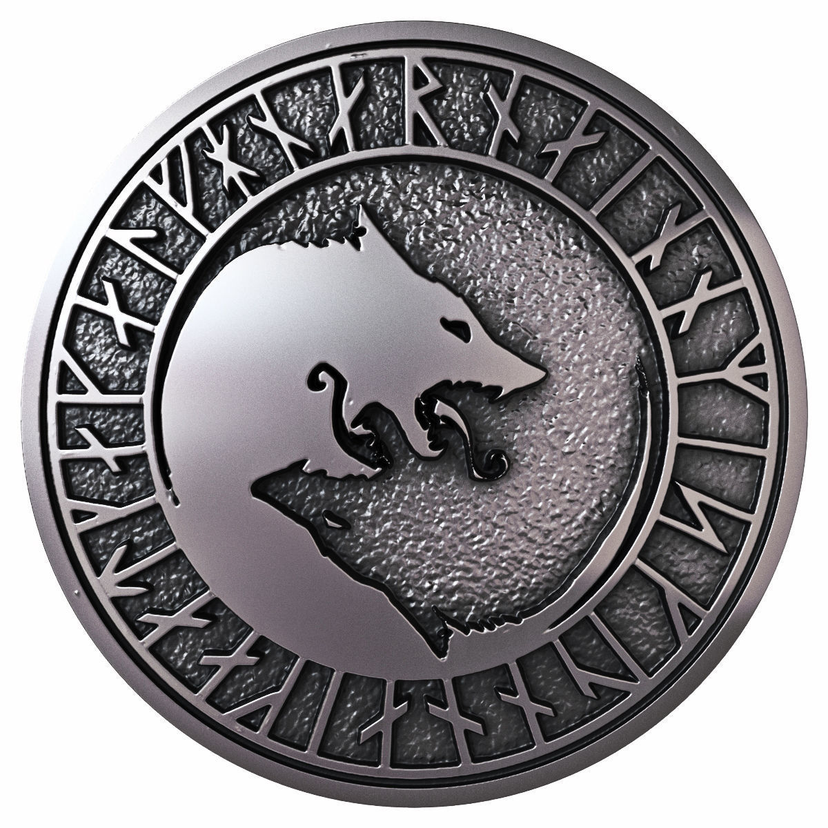 Runes Coin 3D print model_2