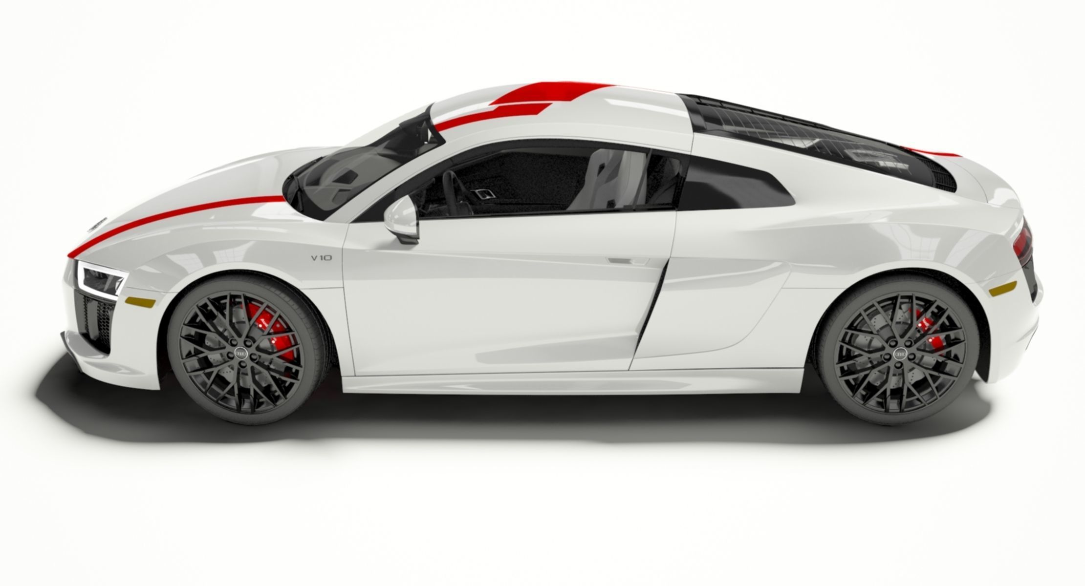 Audi R8 Coupe 2018 Model 3D model_4