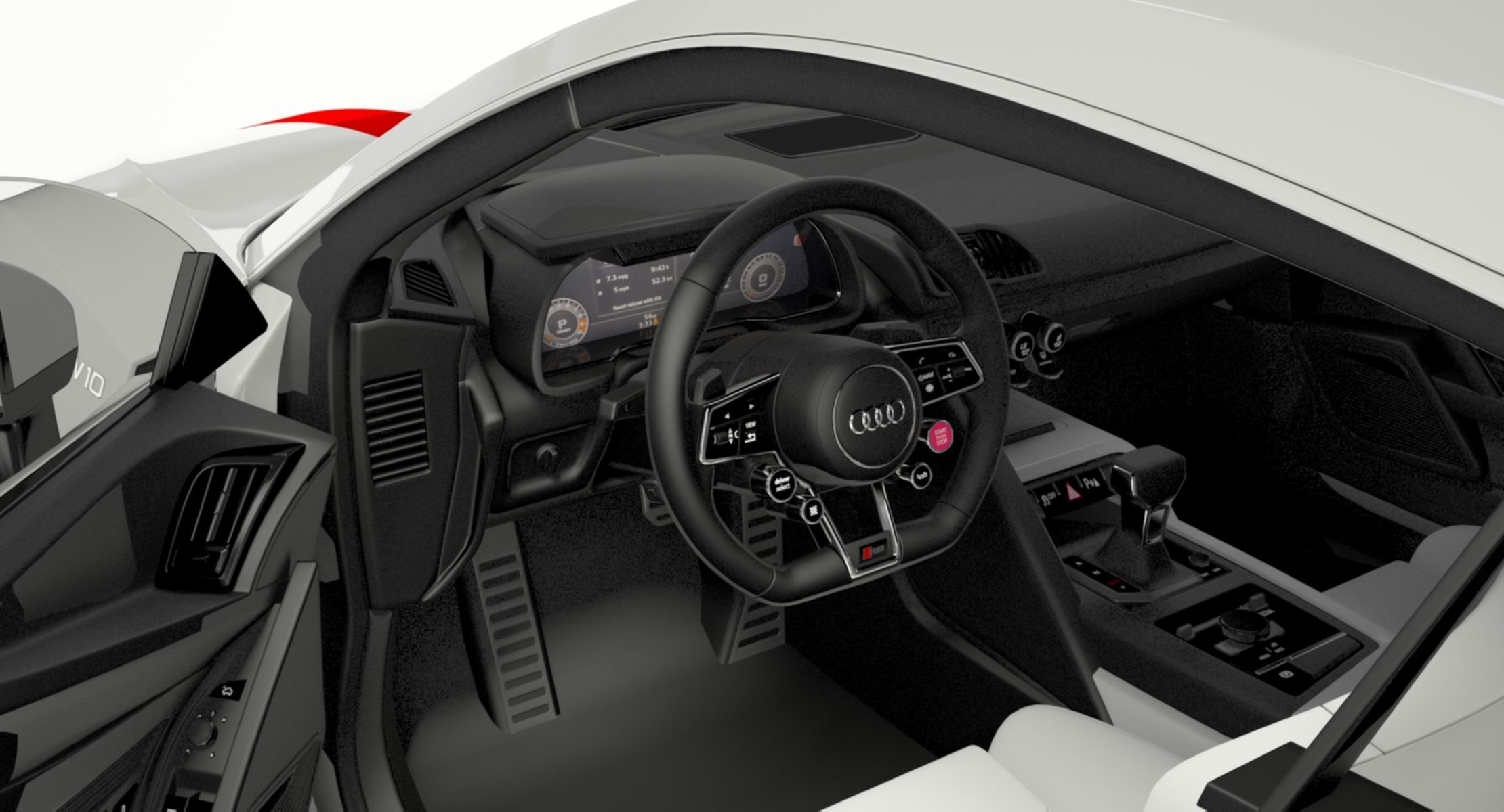 Audi R8 Coupe 2018 Model 3D model_6