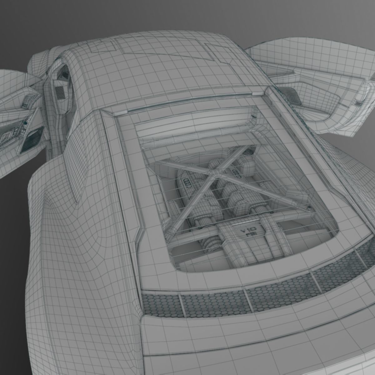 Audi R8 Coupe 2018 Model 3D model_12