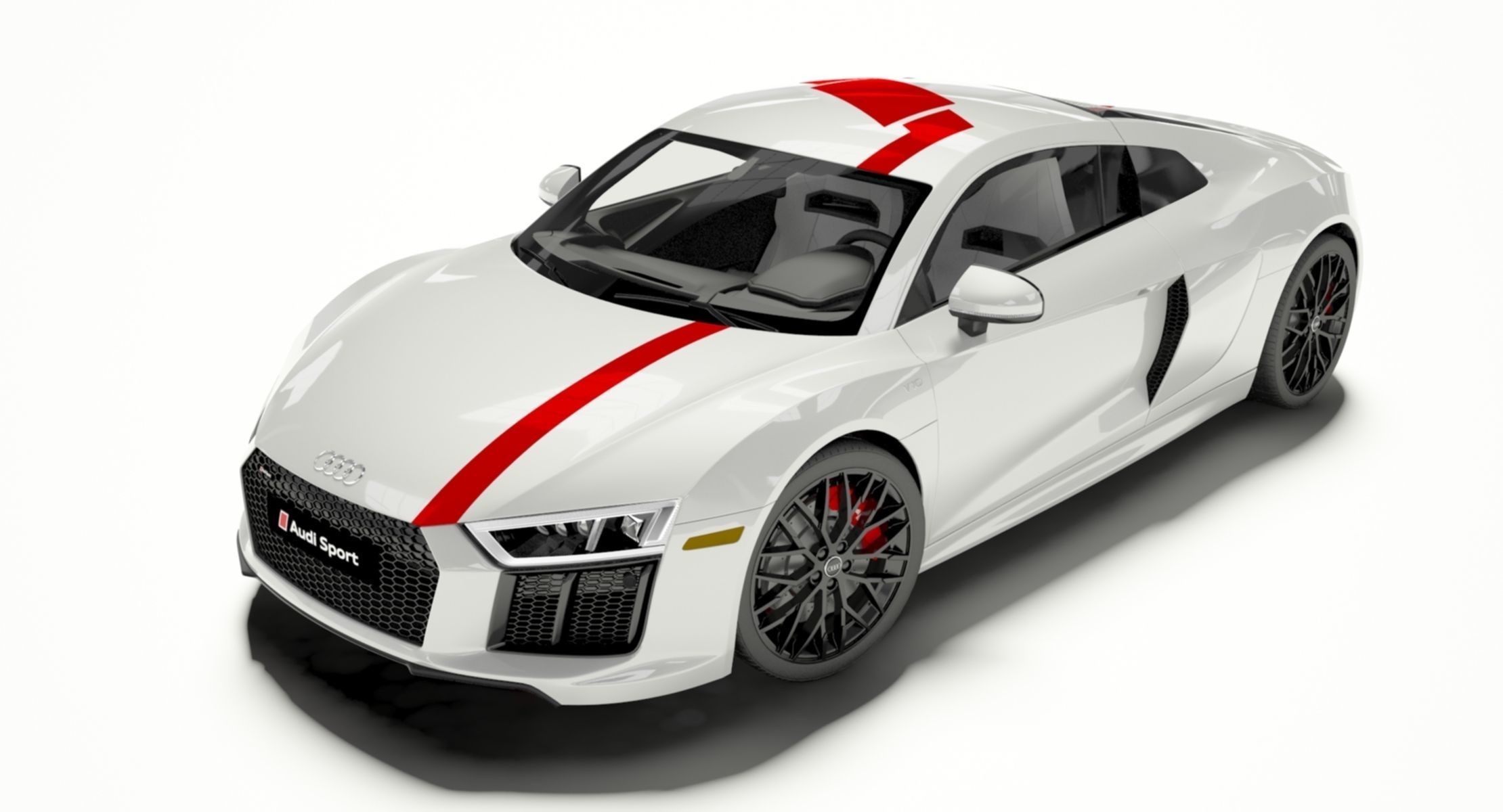 Audi R8 Coupe 2018 Model 3D model_5