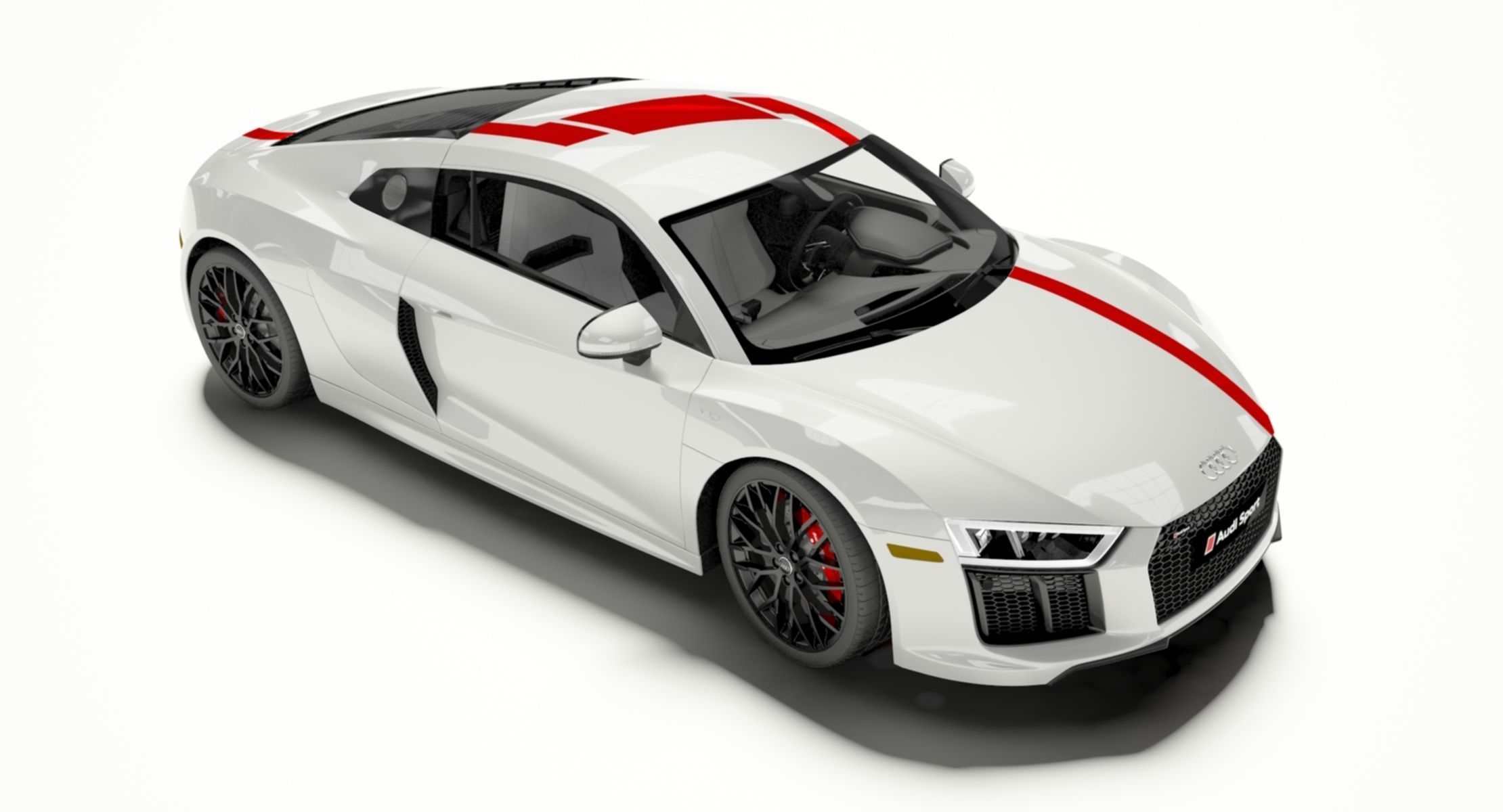Audi R8 Coupe 2018 Model 3D model_3