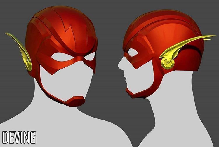 Flash helmet  3D print model_1