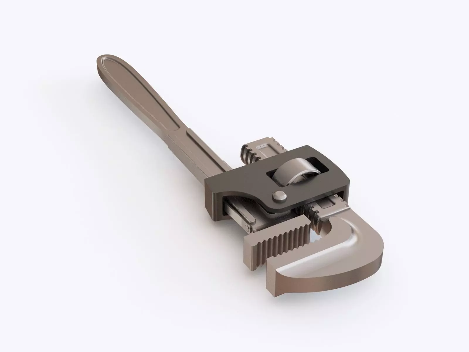 Pipe wrench 01 3D model_0