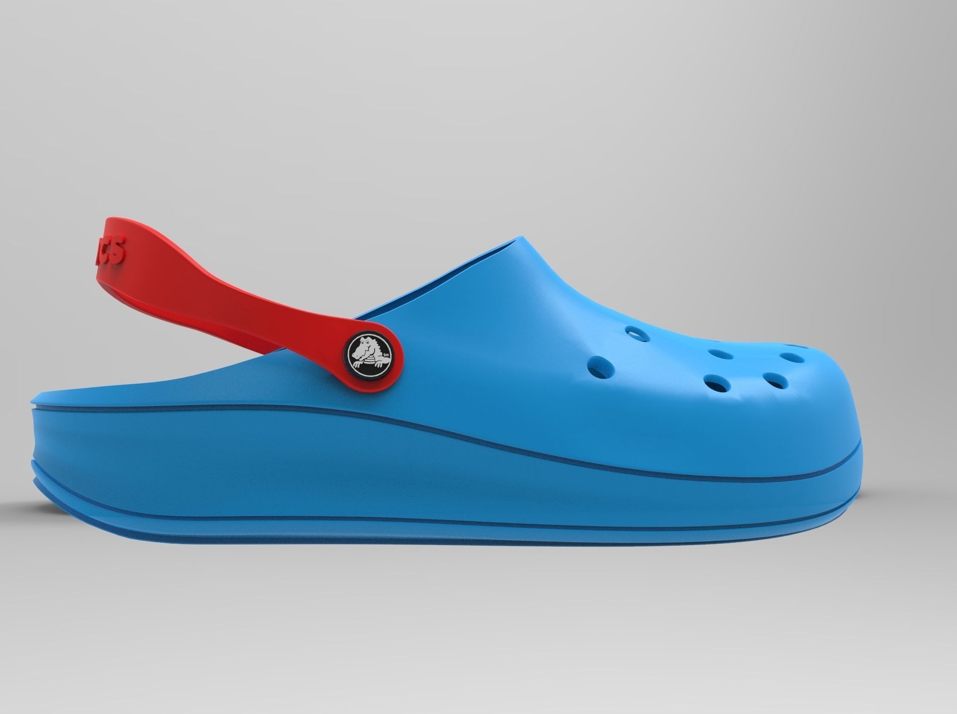 Crocs Shoes 3D model_3