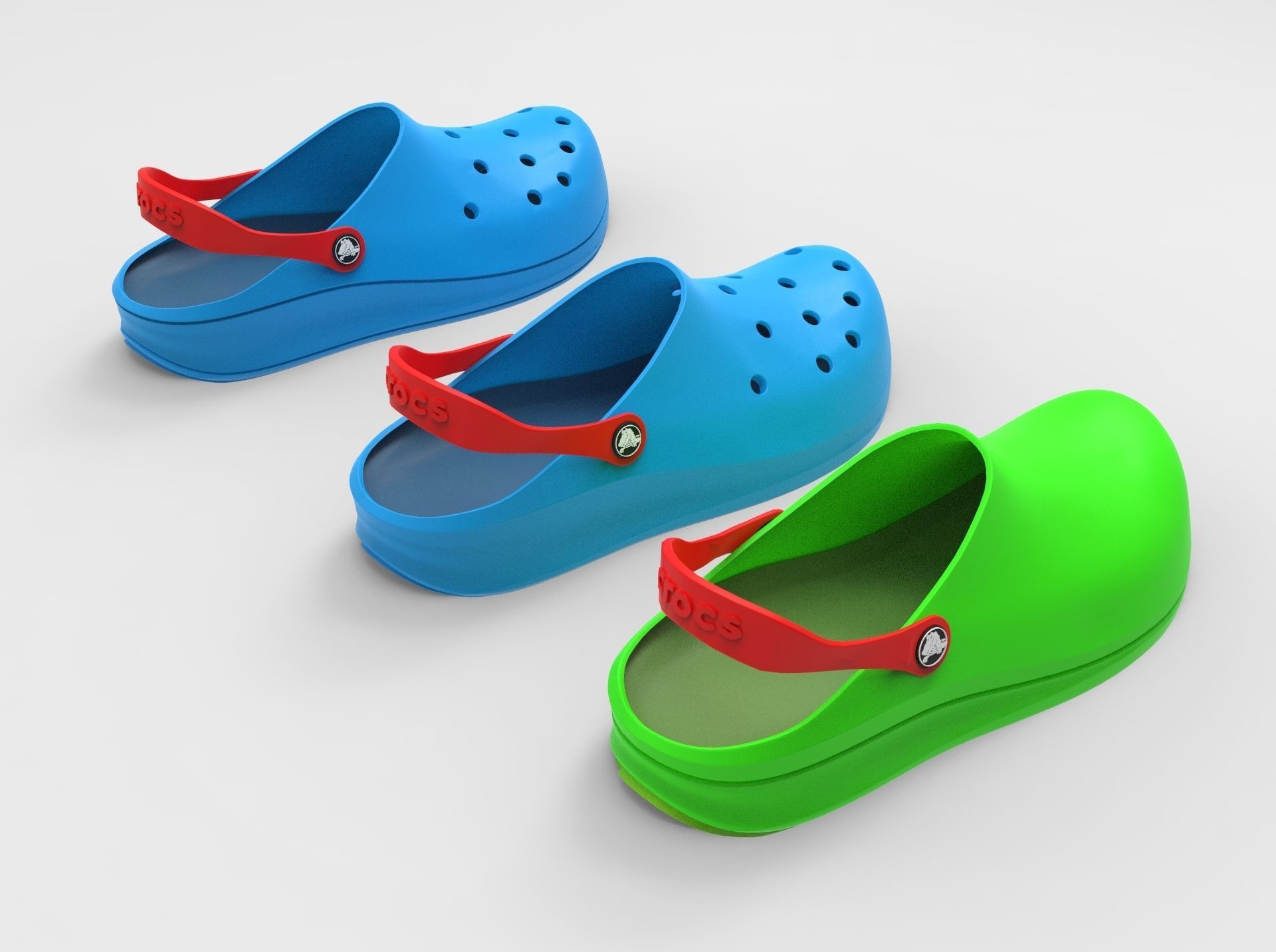 Crocs Shoes 3D model_1