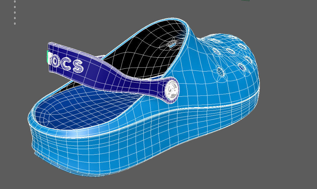 Crocs Shoes 3D model_8
