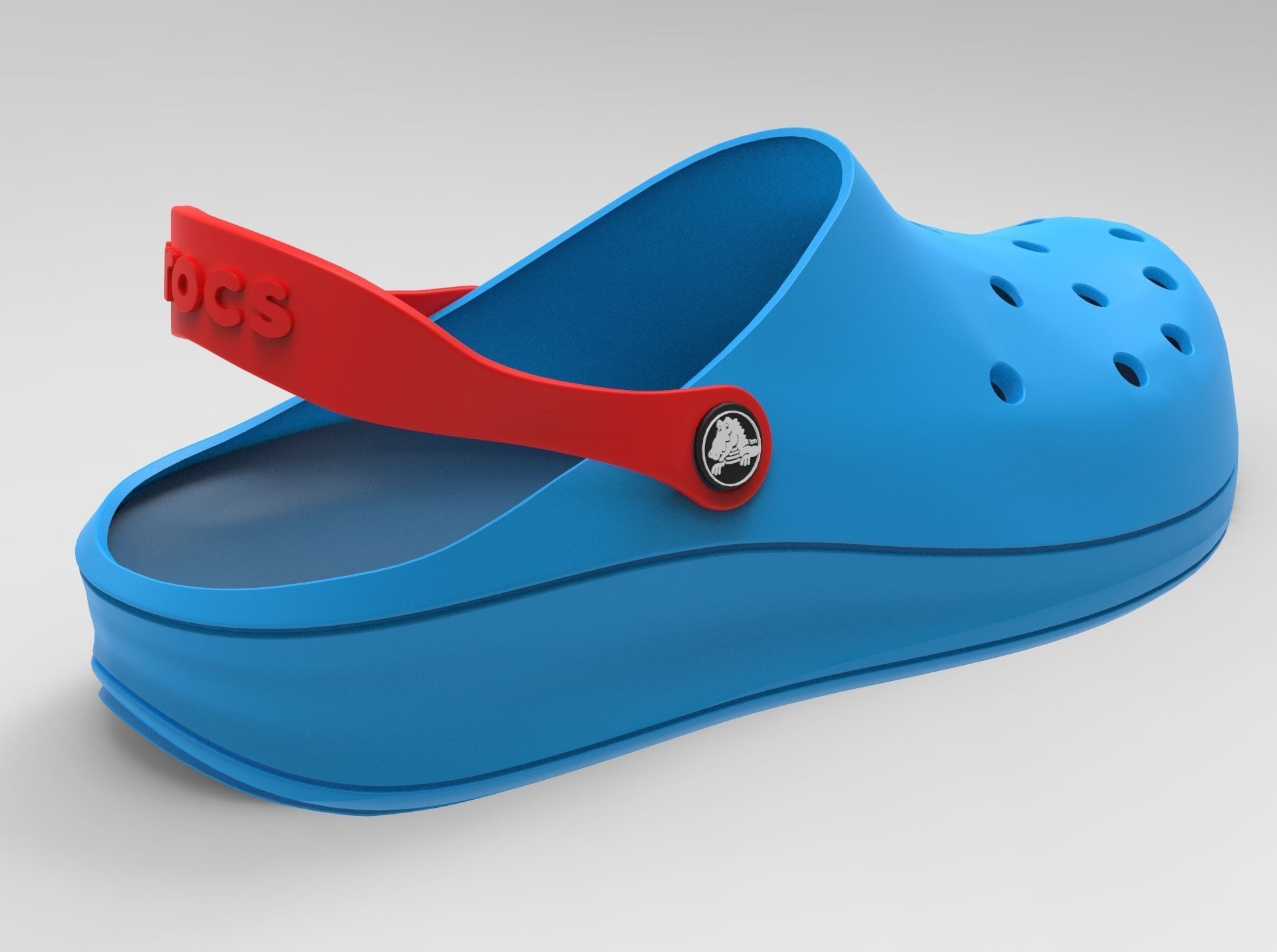 Crocs Shoes 3D model_6