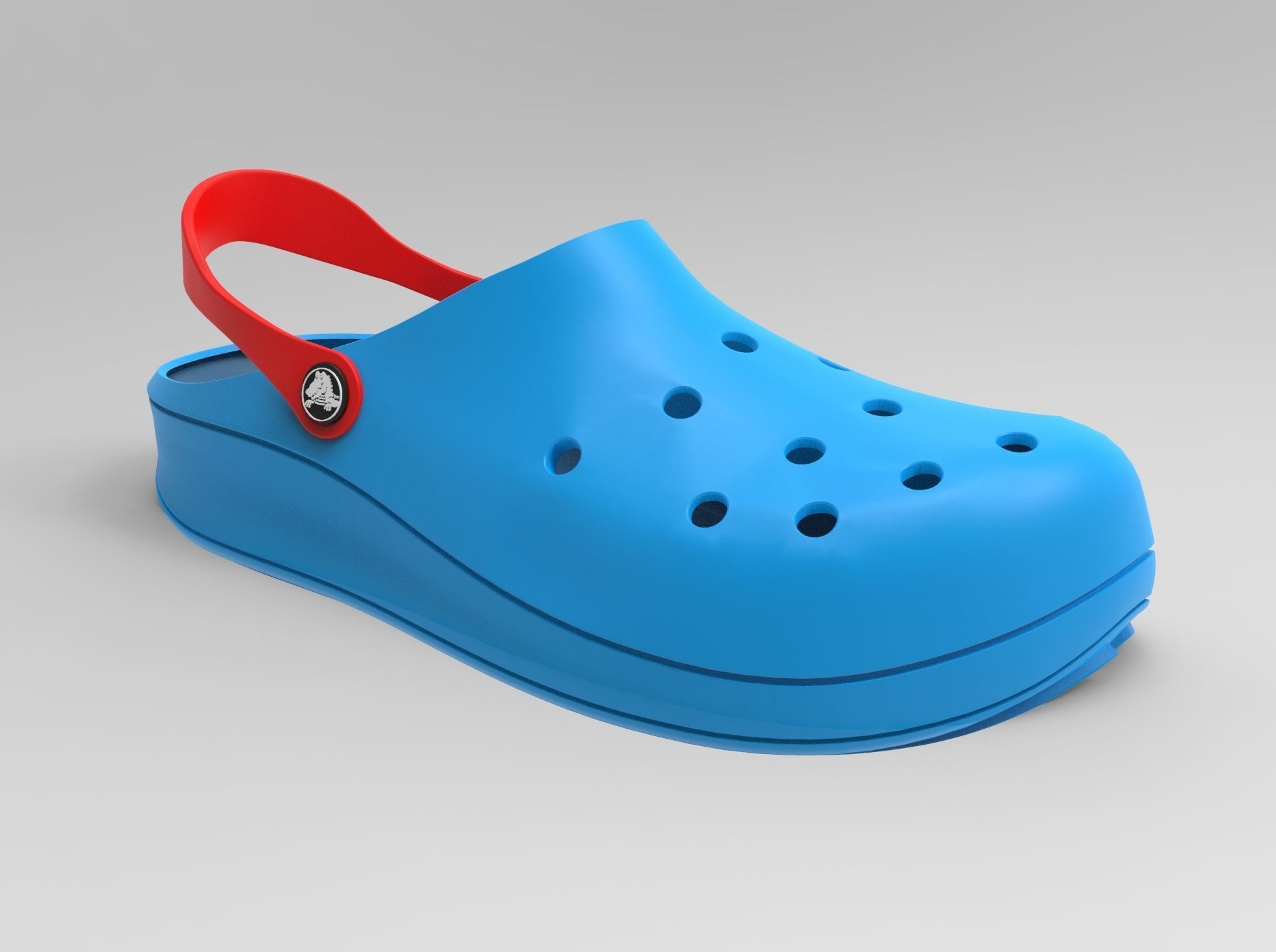 Crocs Shoes 3D model_2