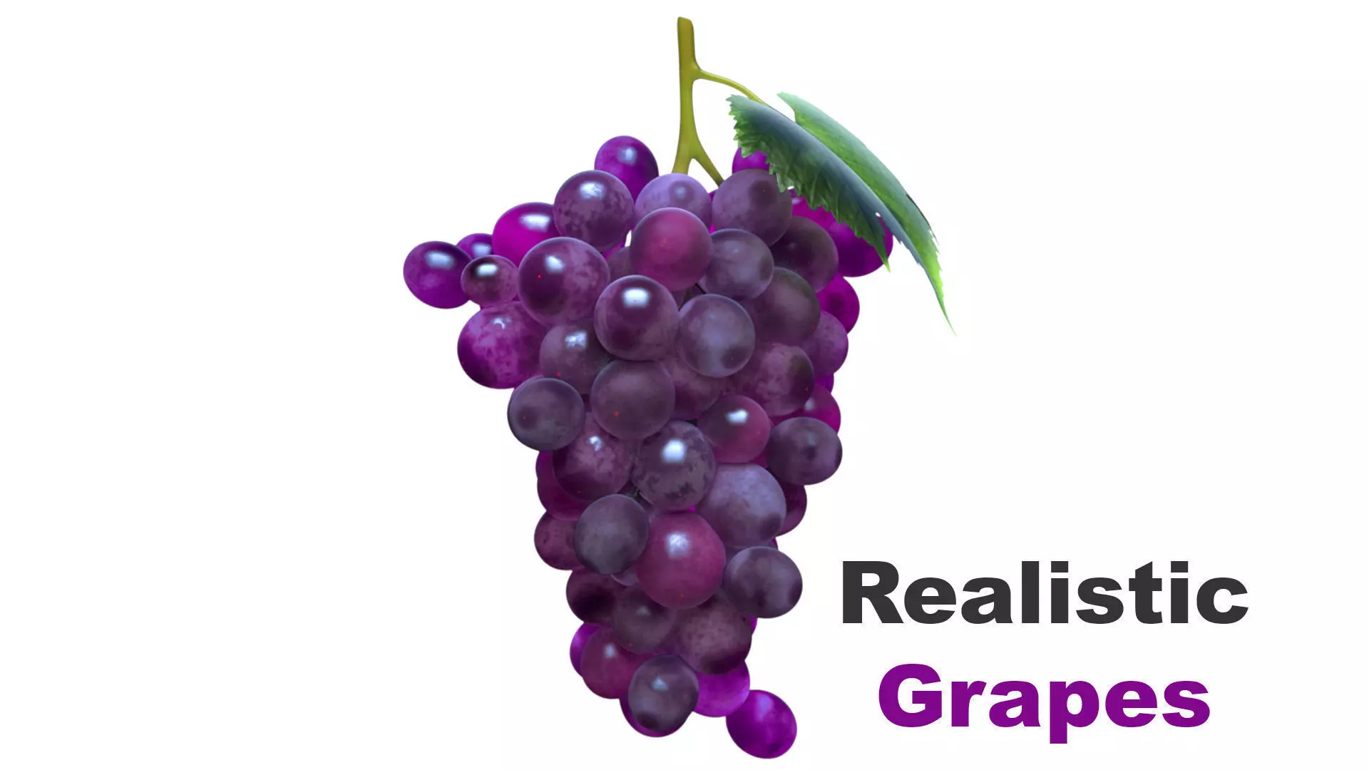 Grape grapes 3D model