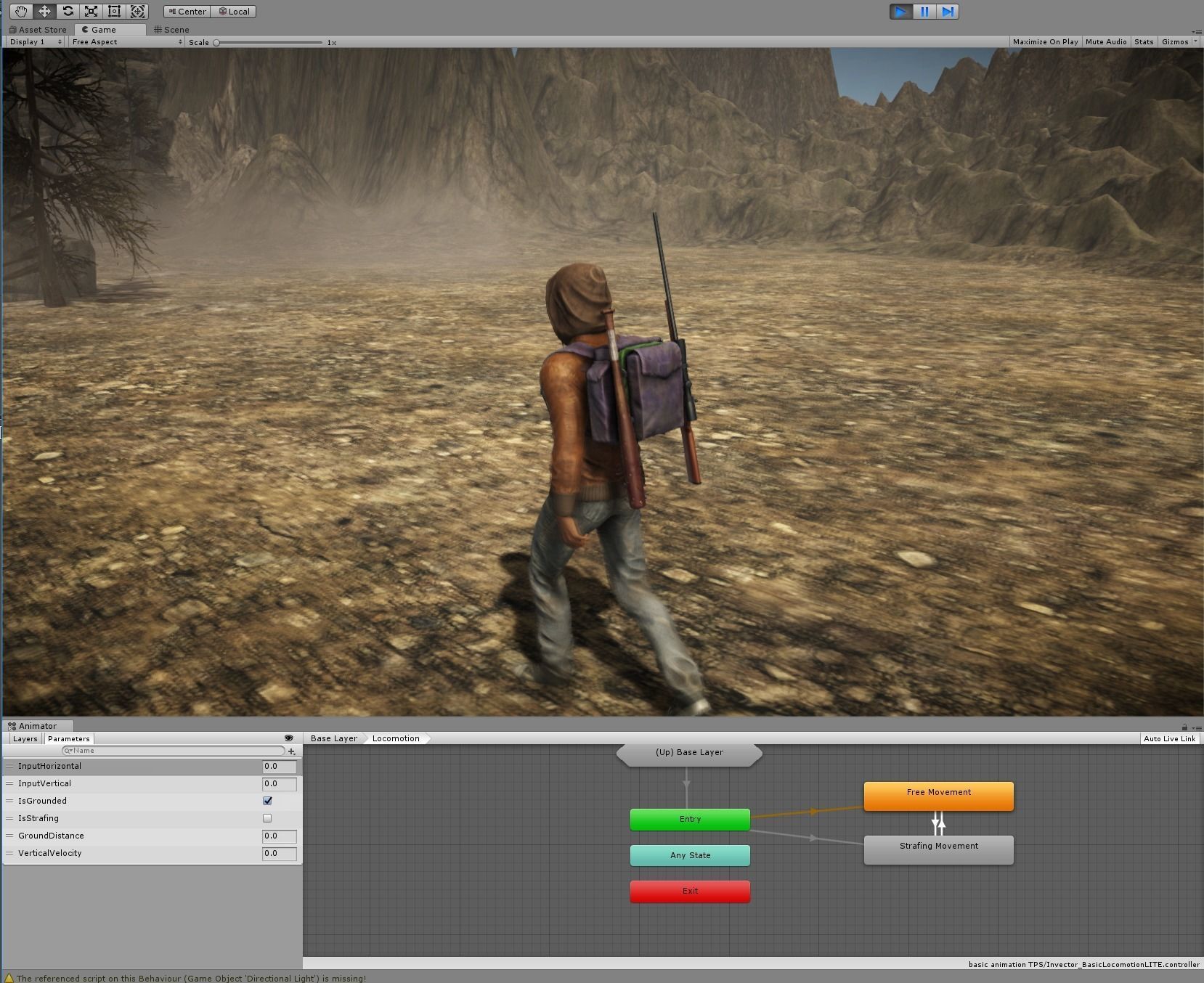 Black Skin Male Survivor Low-poly 3D model_15