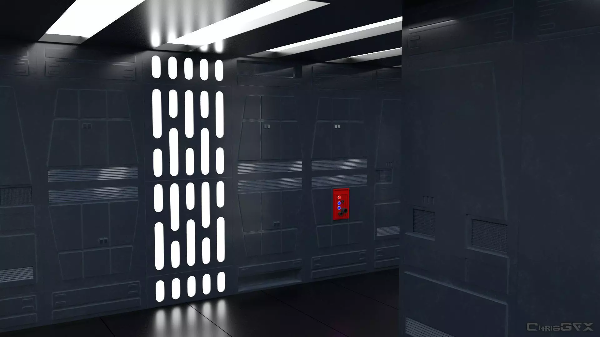 SciFi Wall Panels - 19 Parts - Walls and Details 3D model_0