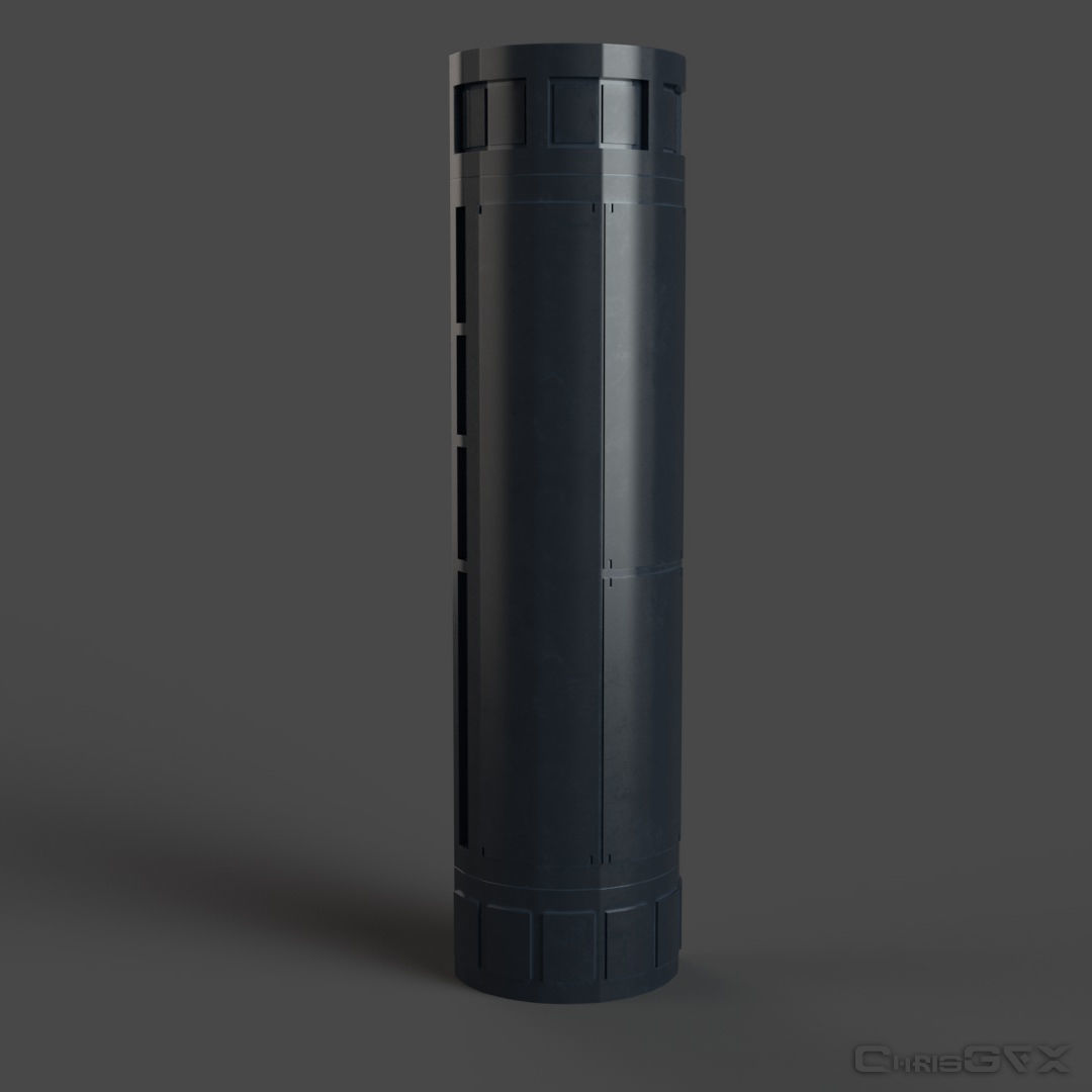 SciFi Wall Panels - 19 Parts - Walls and Details 3D model_12