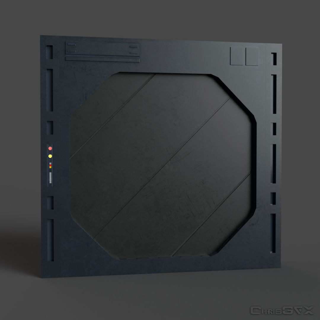 SciFi Wall Panels - 19 Parts - Walls and Details 3D model_17