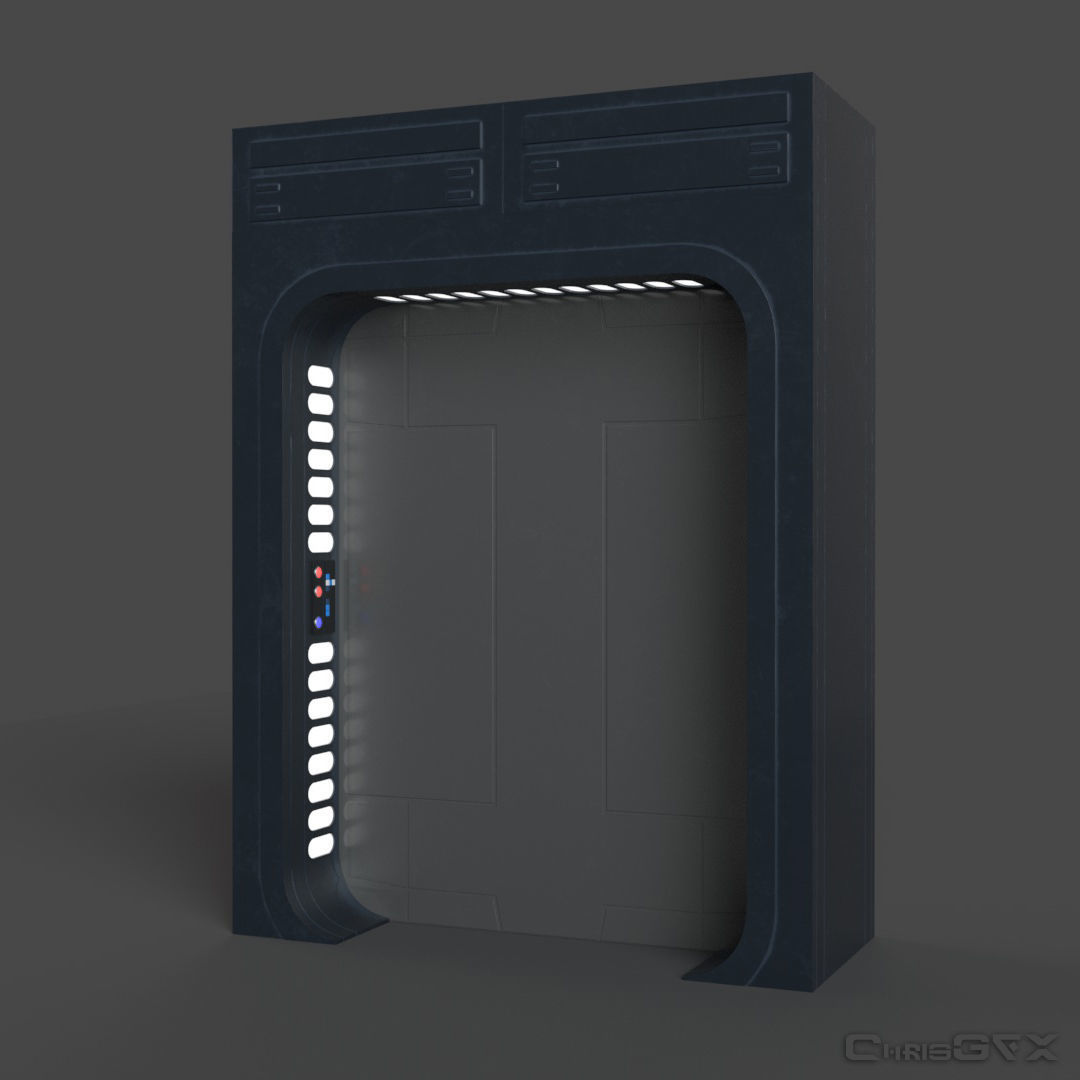 SciFi Wall Panels - 19 Parts - Walls and Details 3D model_11