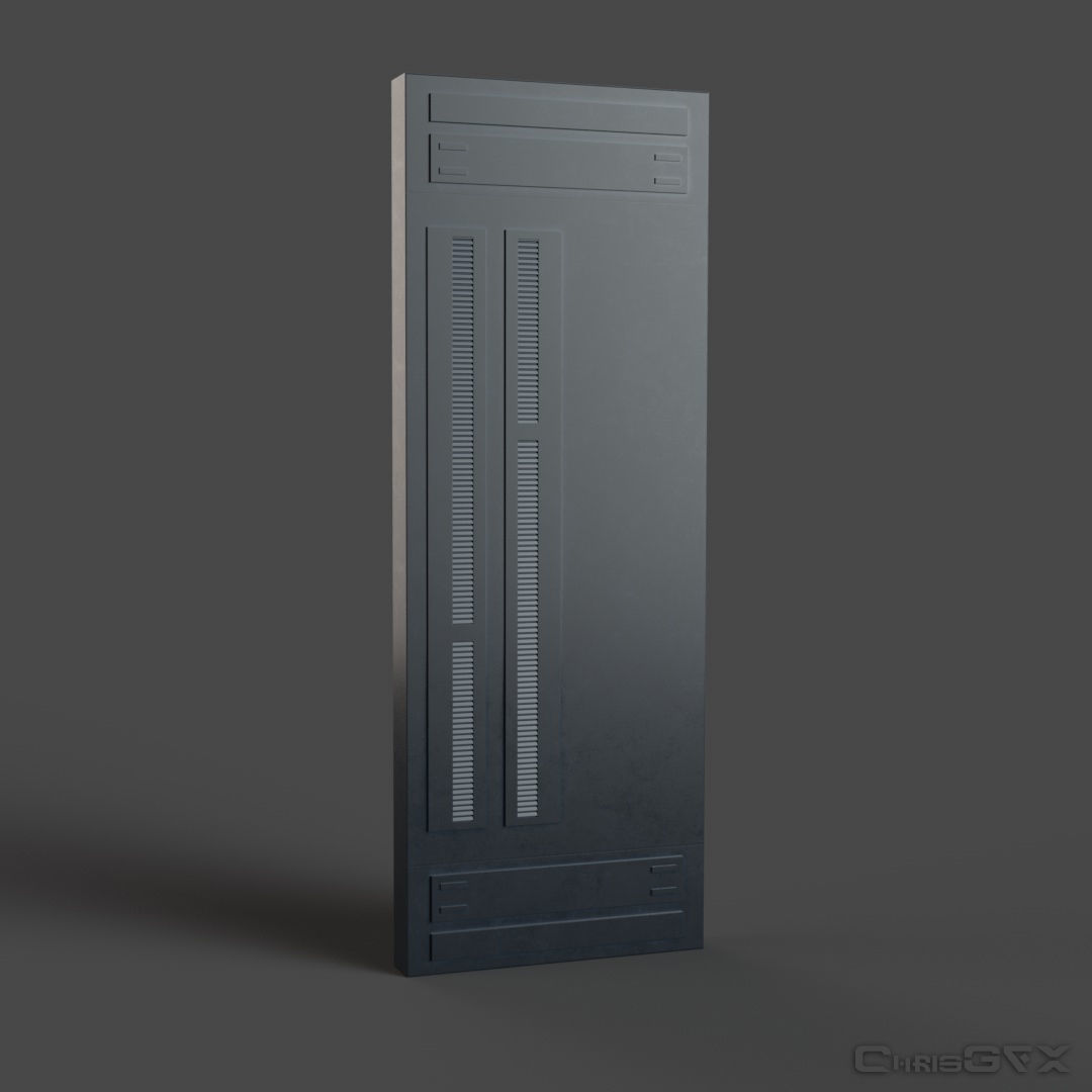 SciFi Wall Panels - 19 Parts - Walls and Details 3D model_2