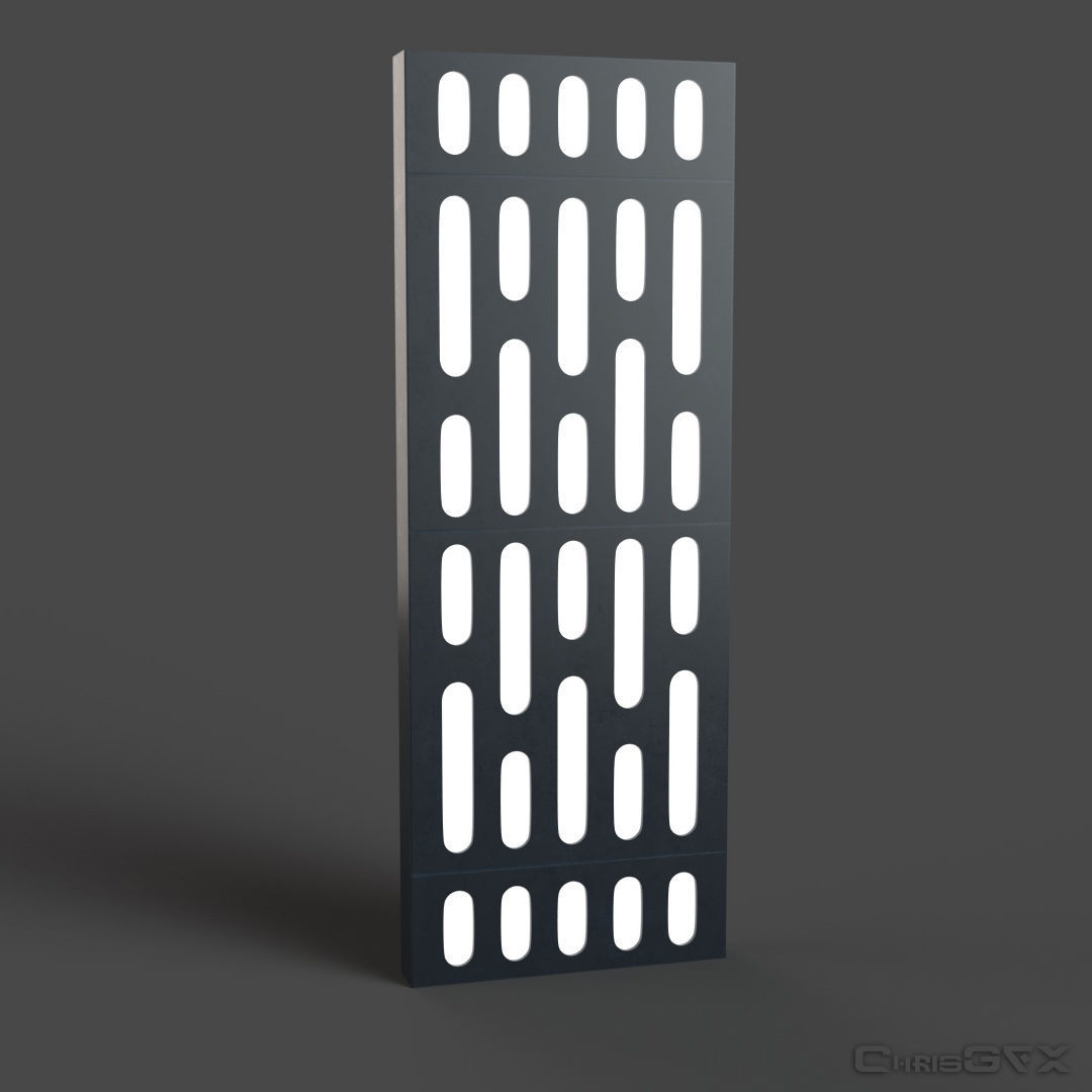 SciFi Wall Panels - 19 Parts - Walls and Details 3D model_14