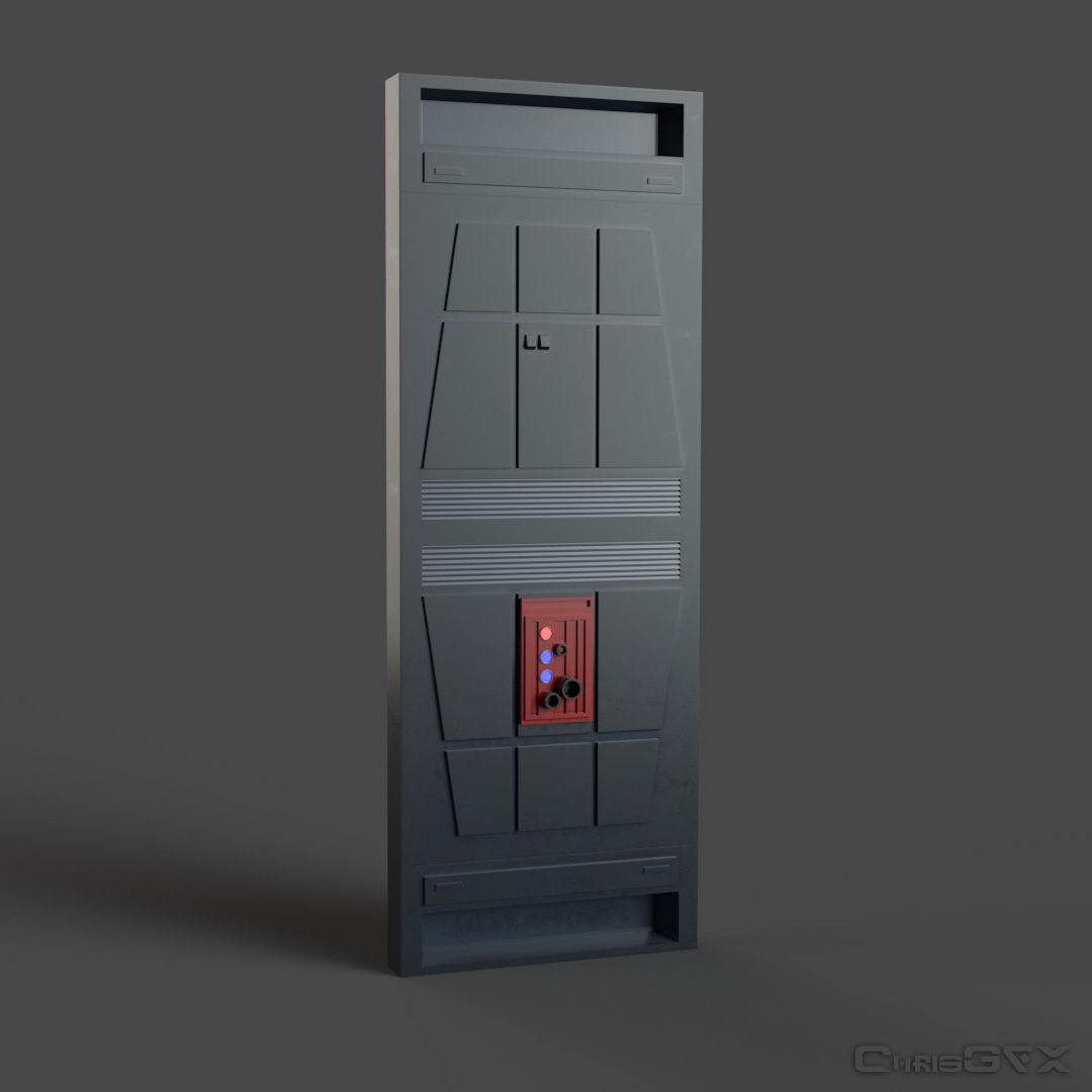 SciFi Wall Panels - 19 Parts - Walls and Details 3D model_8