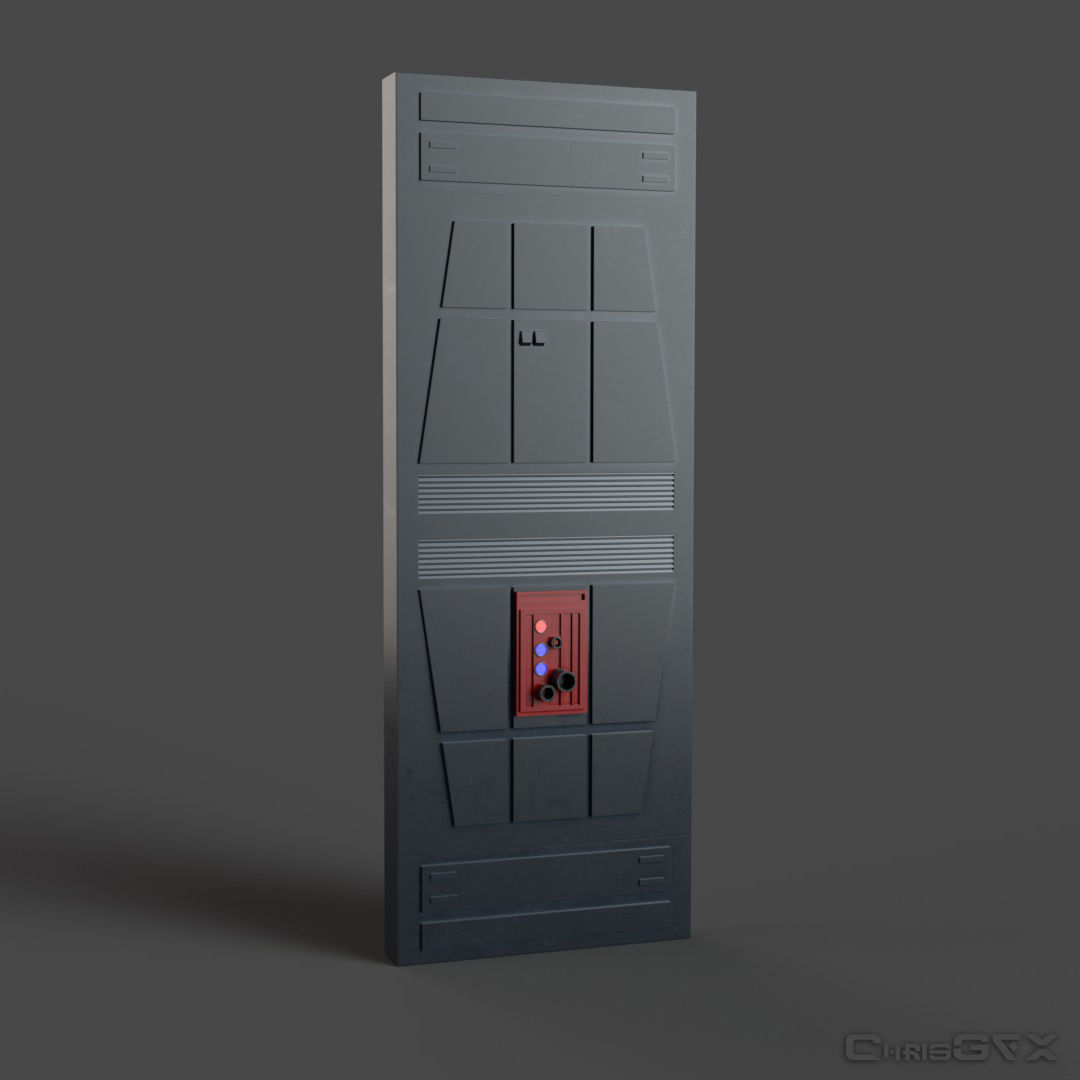 SciFi Wall Panels - 19 Parts - Walls and Details 3D model_7