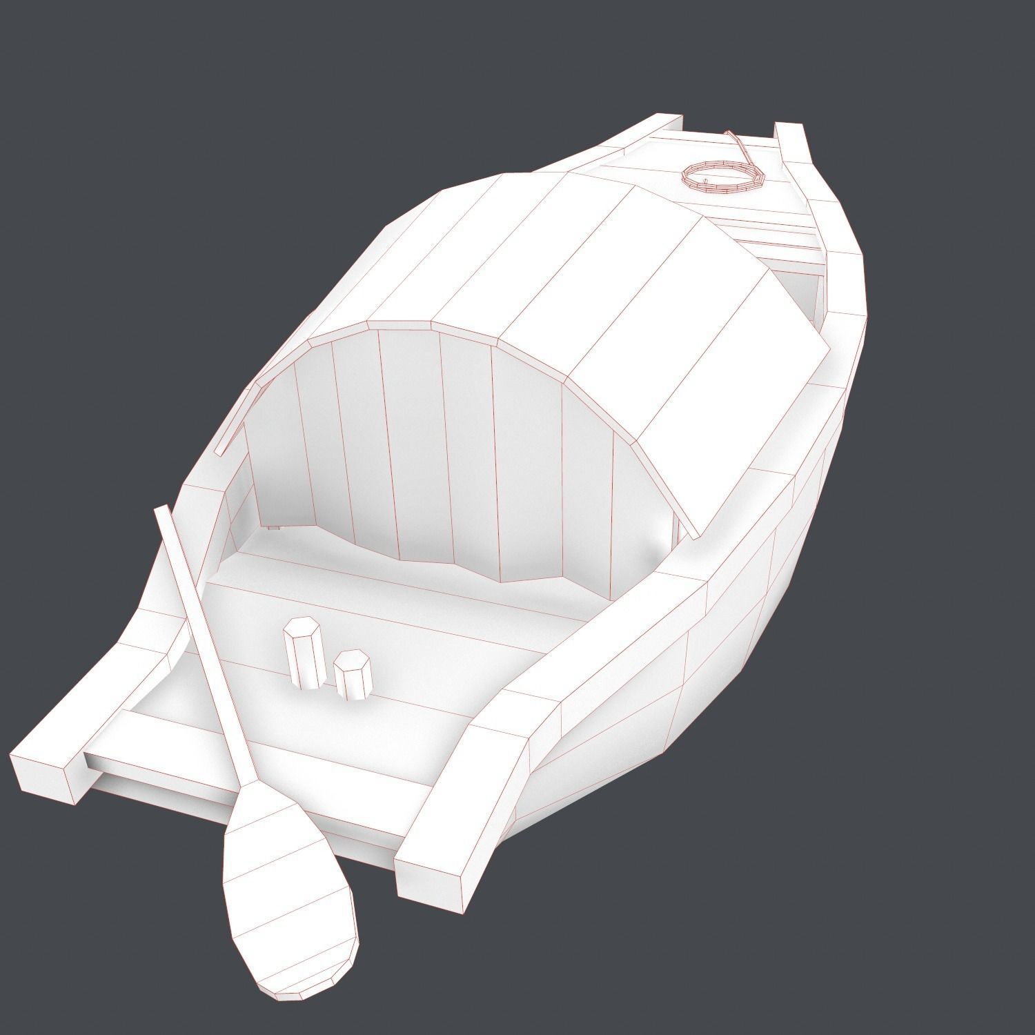 Small boat  3d model  Low-poly 3D model_9
