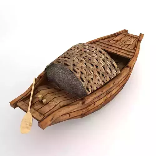  Small boat  3d model  Low-poly 3D model