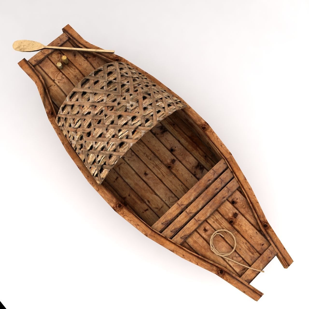Small boat  3d model  Low-poly 3D model_2