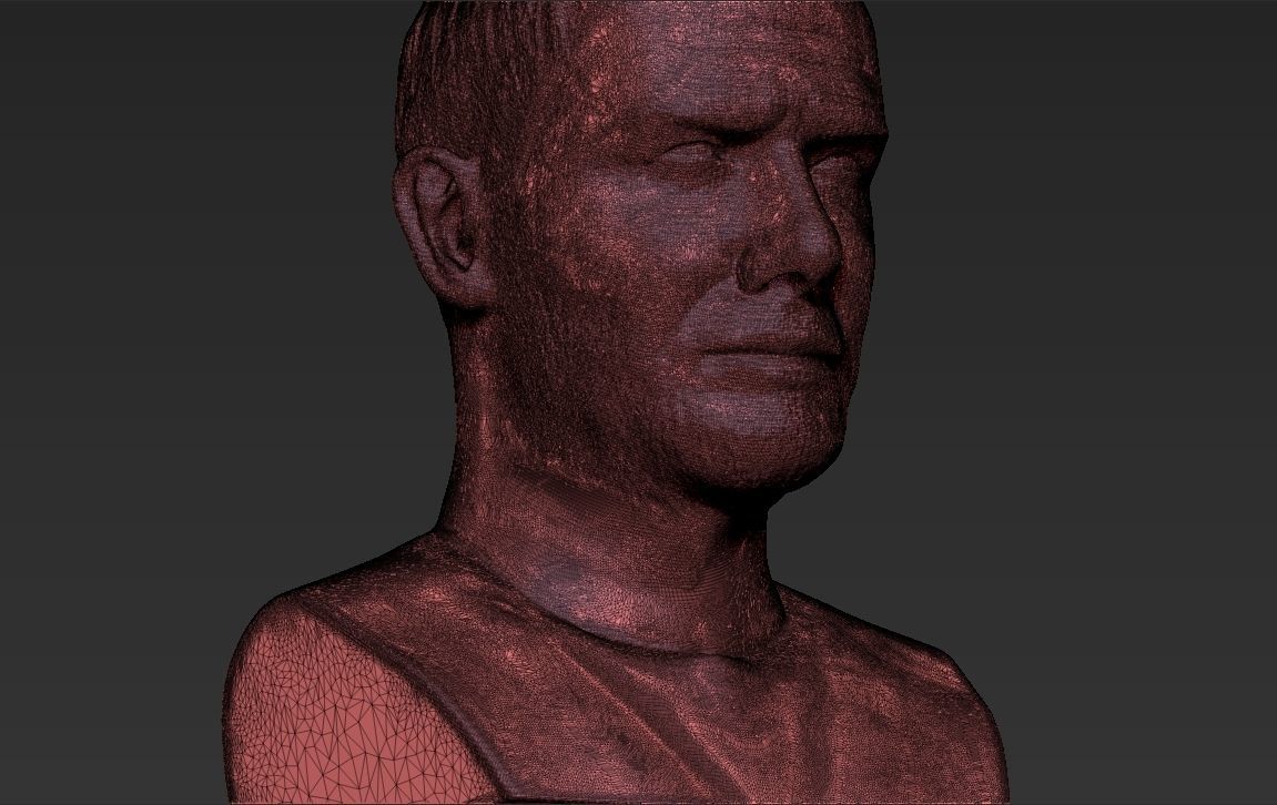 David Beckham bust 3D printing ready stl obj formats 3D print model_29