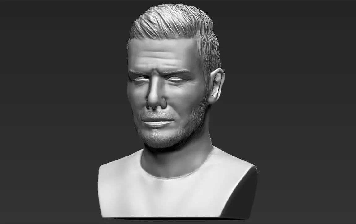 David Beckham bust 3D printing ready stl obj formats 3D print model_0
