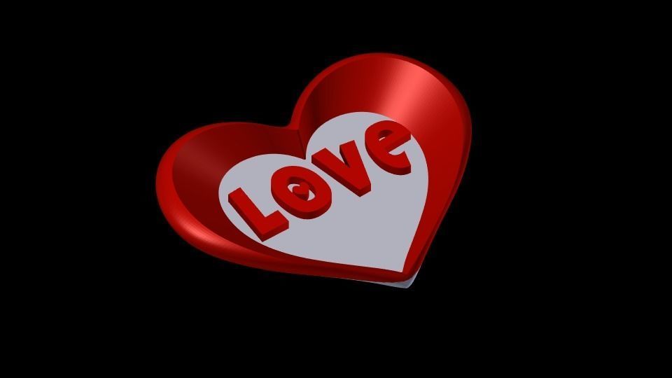 Love 3D Print Model Free 3D print model_1