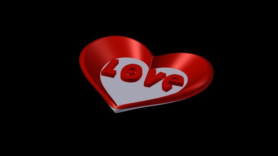 Love 3D Print Model Free 3D print model_2