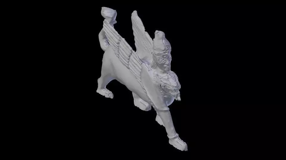 Hittite Lion Statue 3D print model_0