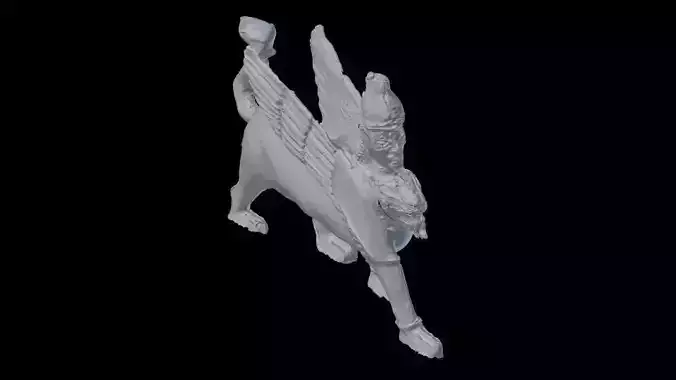 Hittite Lion Statue 3D print model