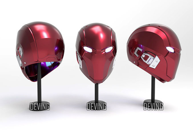 RED HOOD HELMET-INJUSTICE 2 3D print model
