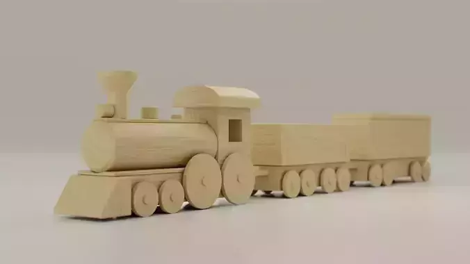 Wooden Train Toy