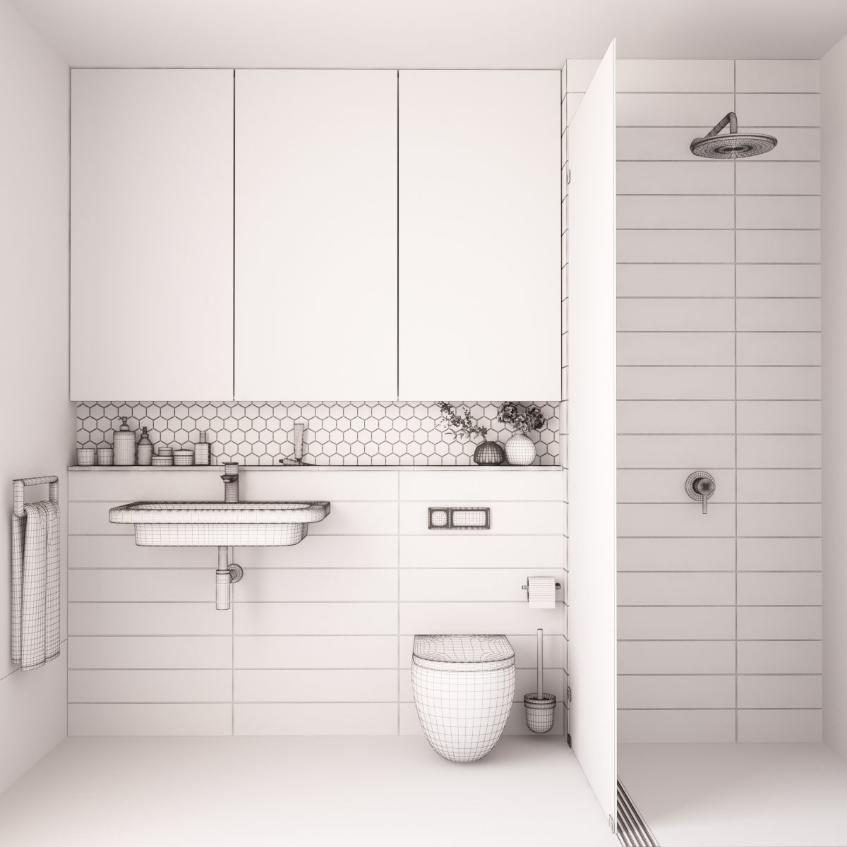 Bathroom 12 3D model_5