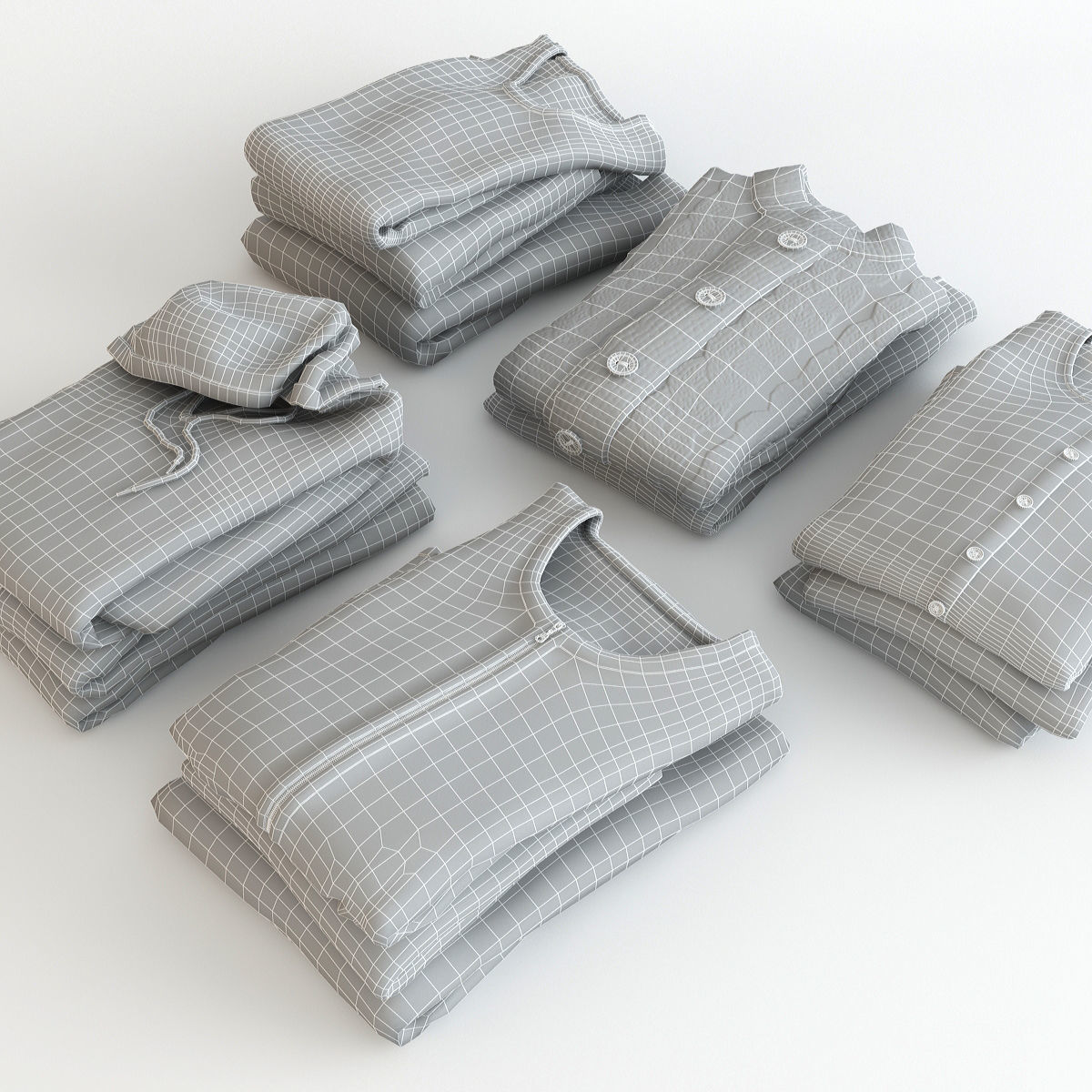 Collection of Clothes V 3D model_37