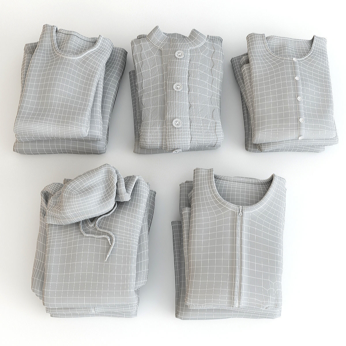 Collection of Clothes V 3D model_40