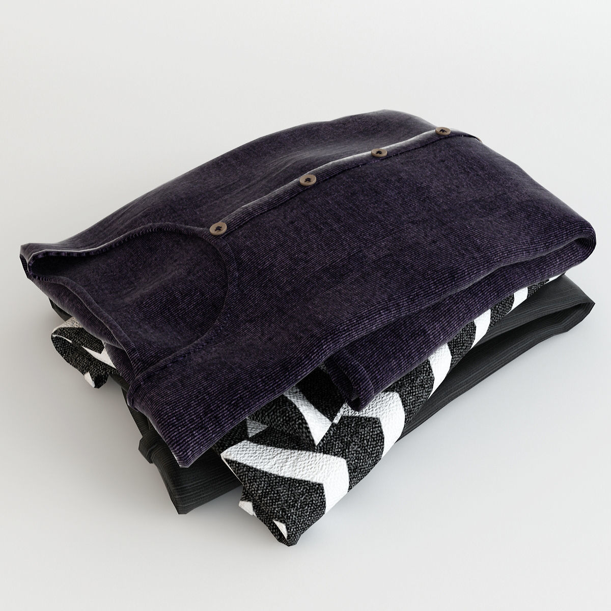 Collection of Clothes V 3D model_49