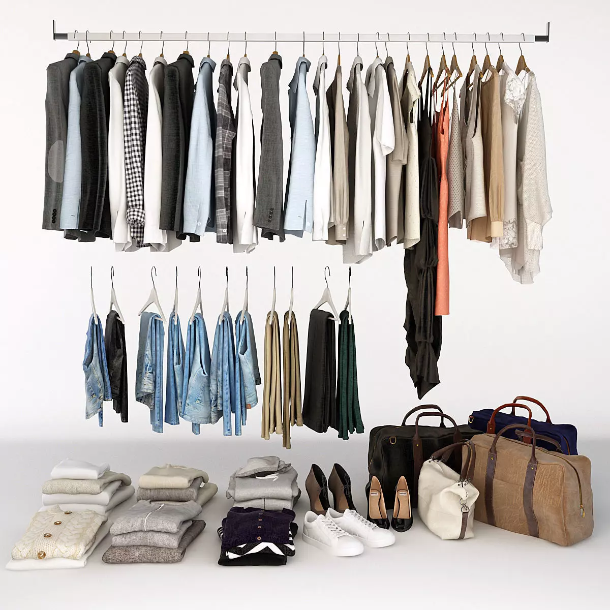 Collection of Clothes V 3D model_0