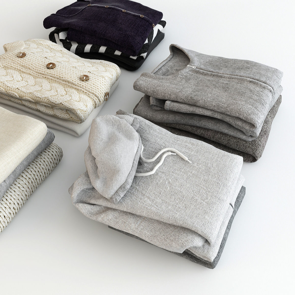 Collection of Clothes V 3D model_28