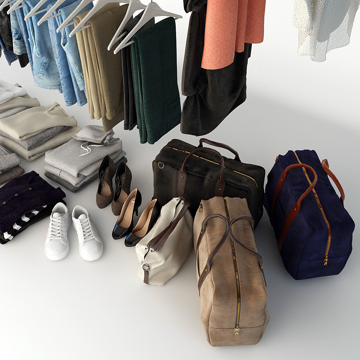 Collection of Clothes V 3D model_5