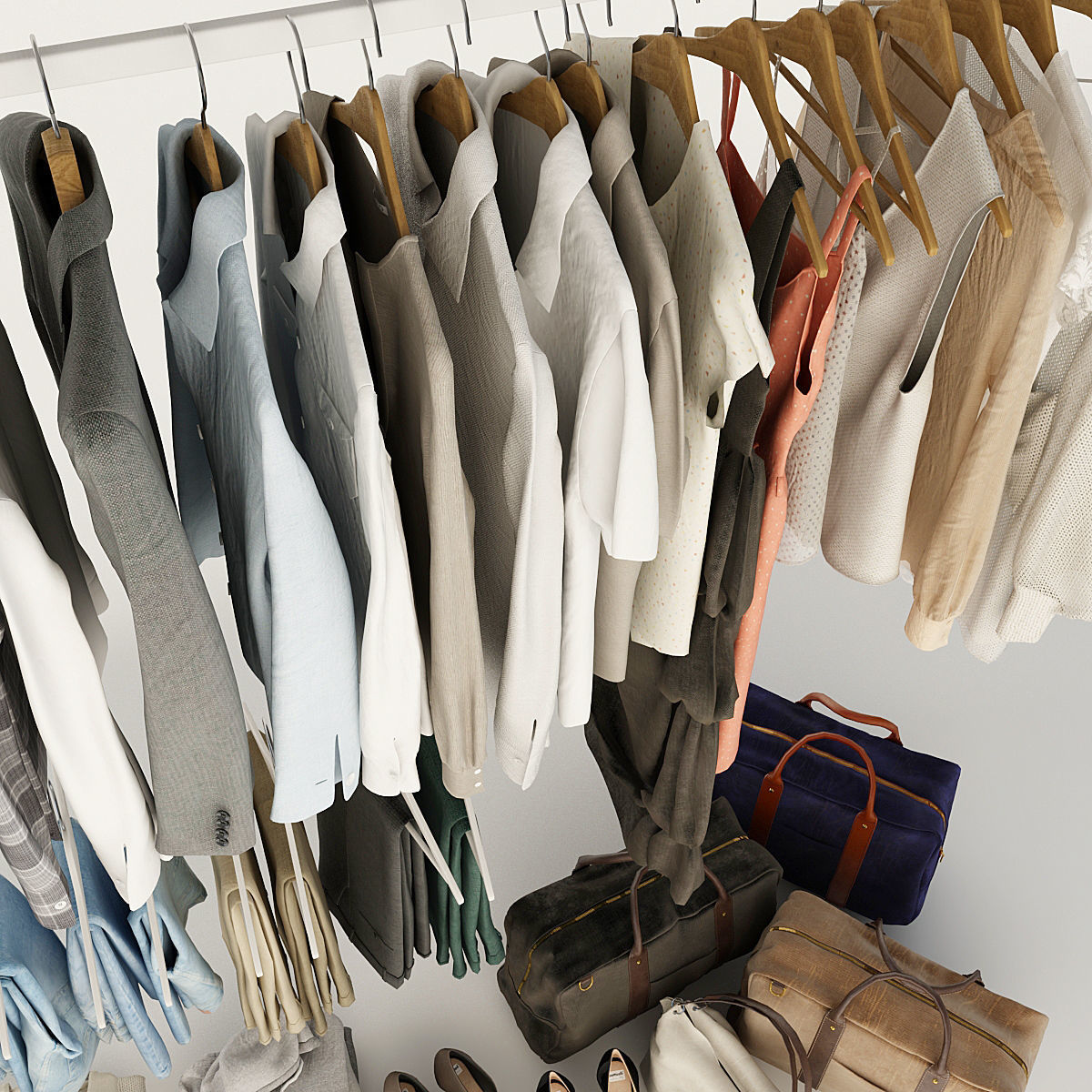 Collection of Clothes V 3D model_4