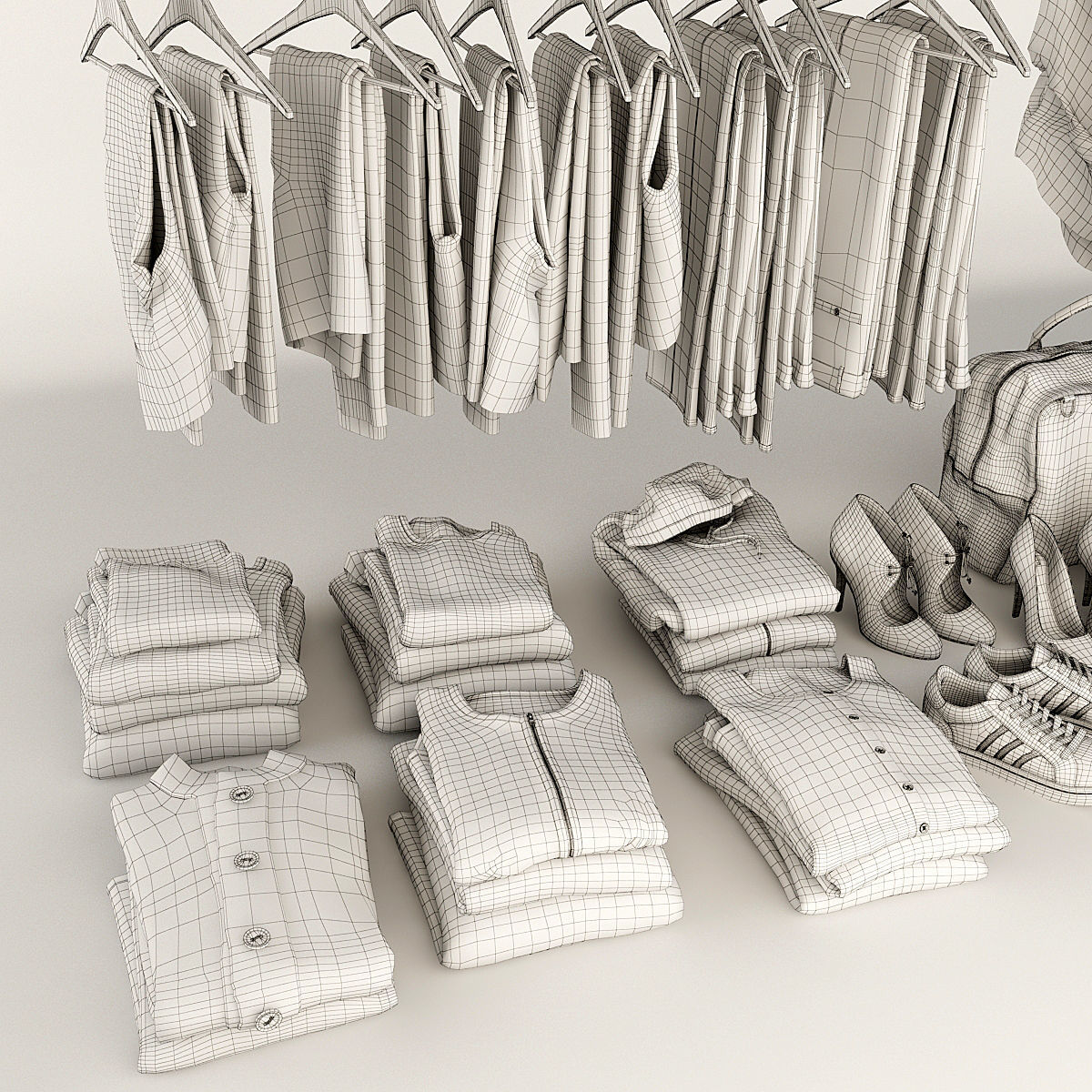 Collection of Clothes V 3D model_15