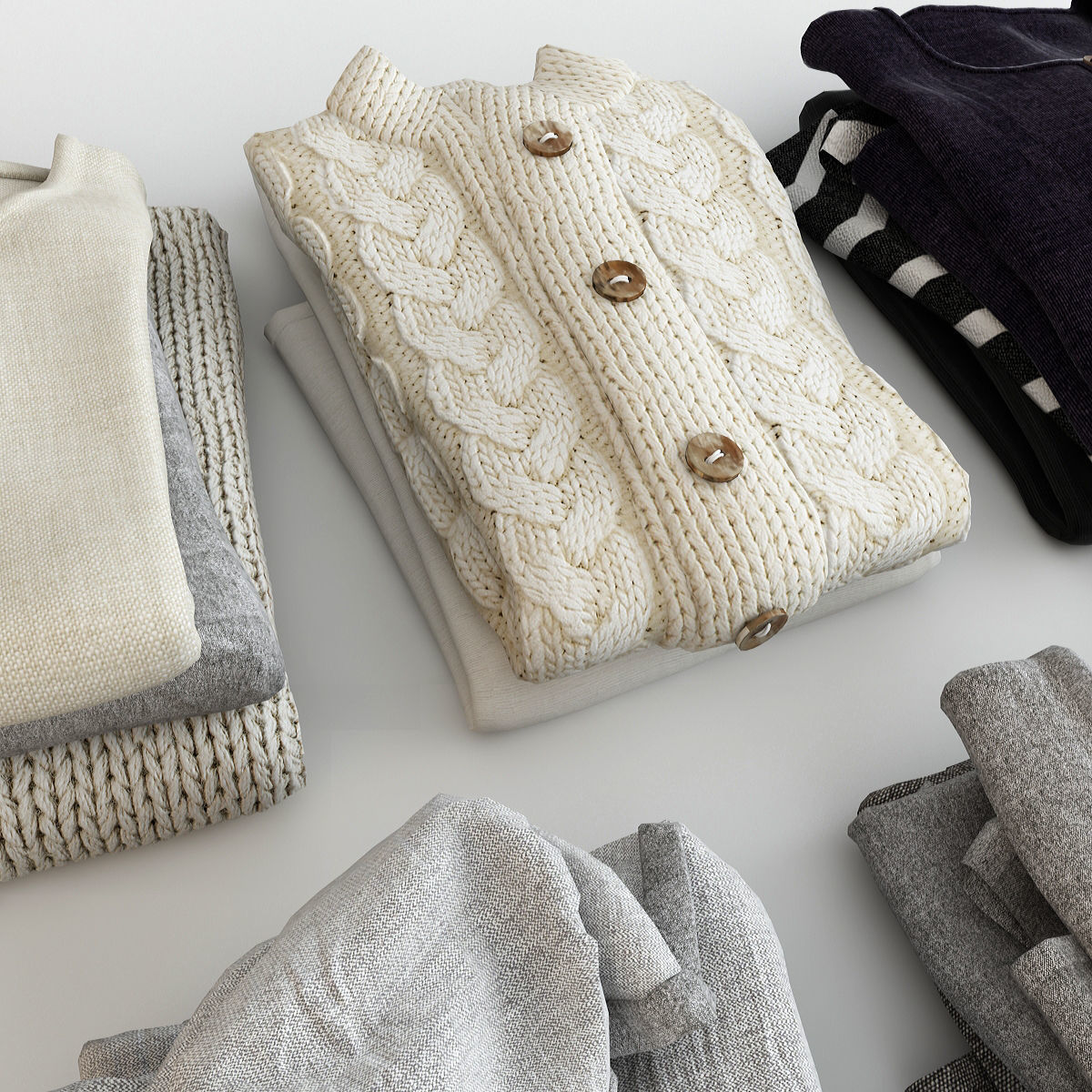 Collection of Clothes V 3D model_29