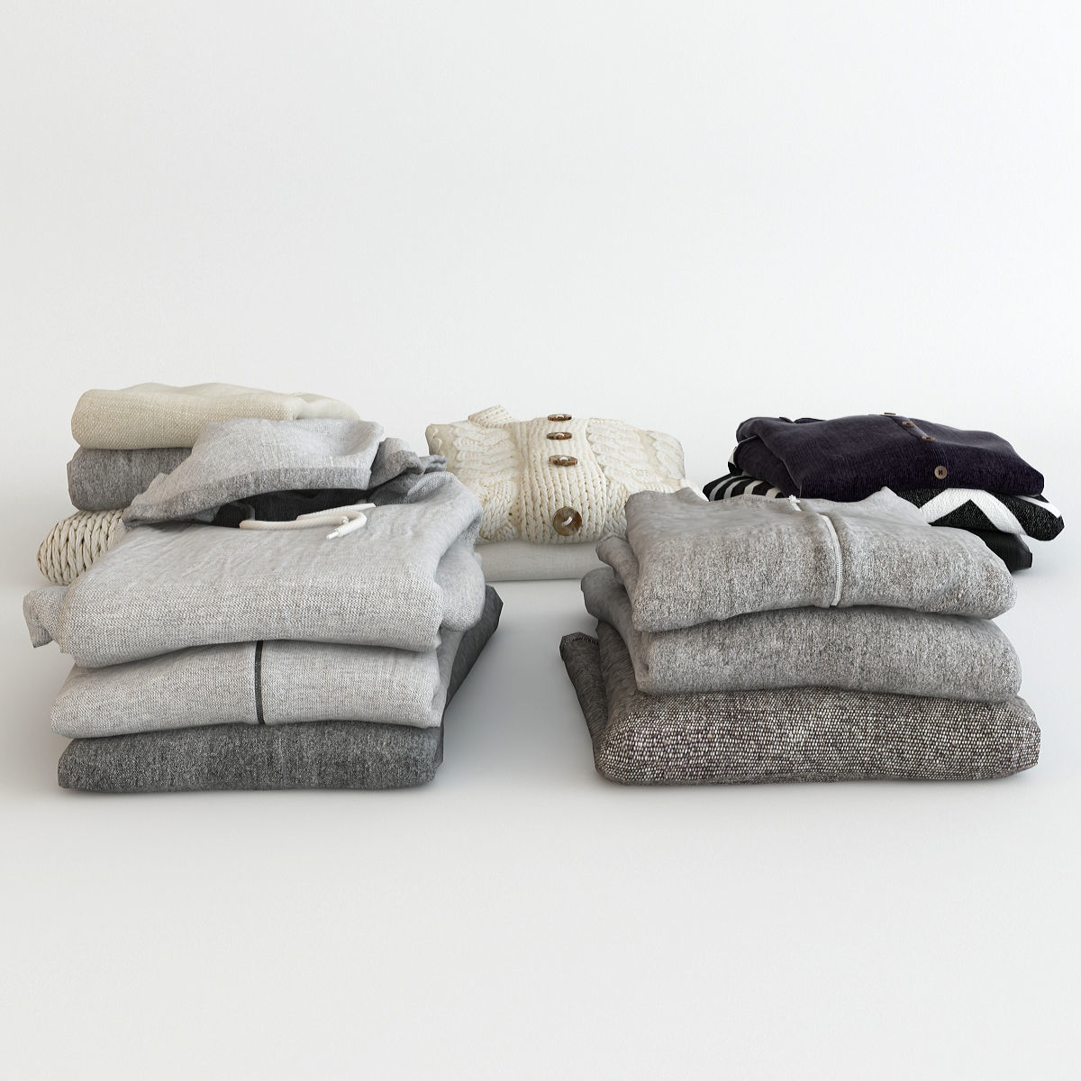 Collection of Clothes V 3D model_19