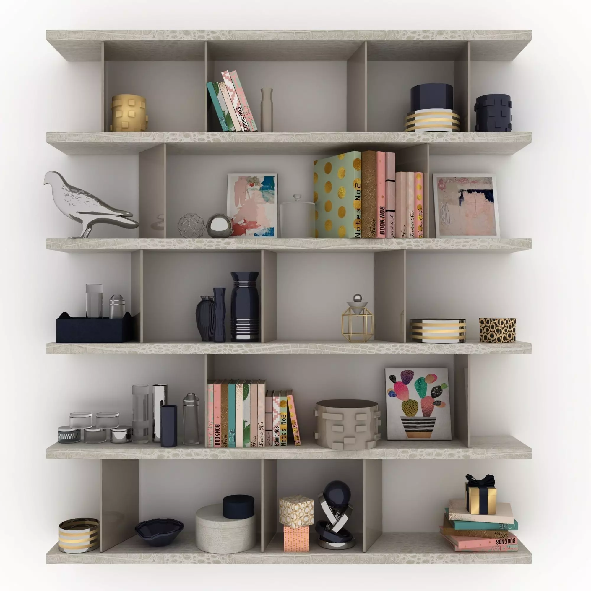 Decor shelf 3D model_0