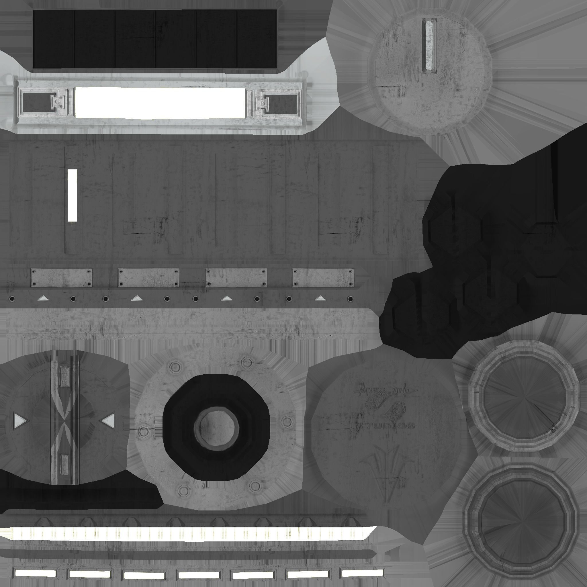 Sci-Fi Power Cell Low-poly 3D model_5